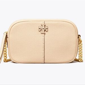 Tory Burch McGraw Camera Bag- Brie